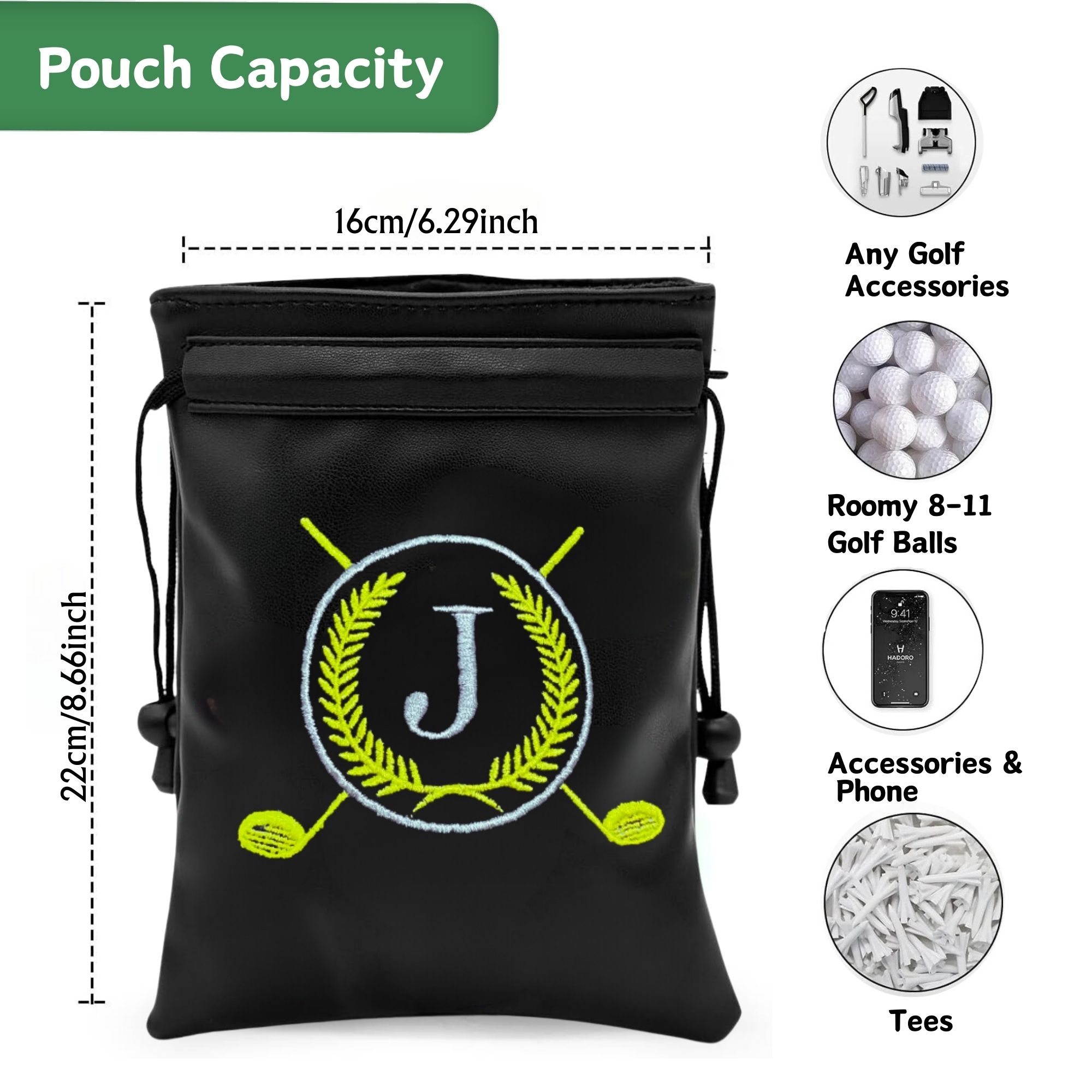 Funny Golf Valuables Pouch, PU - đánh giá và giá Golf Equipment Drawing