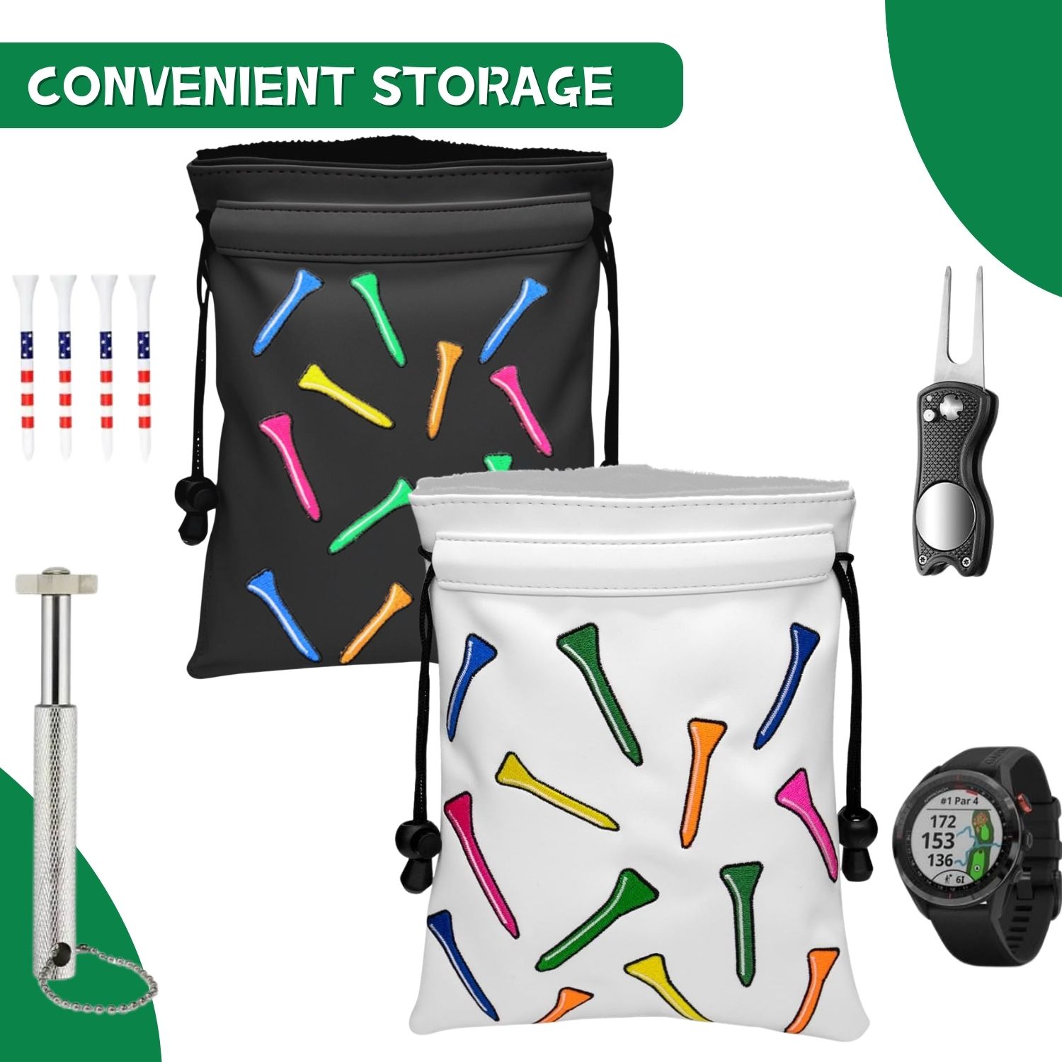 Funny Golf Valuables Pouch Gol - đánh giá và giá Golf Equipment Drawing
