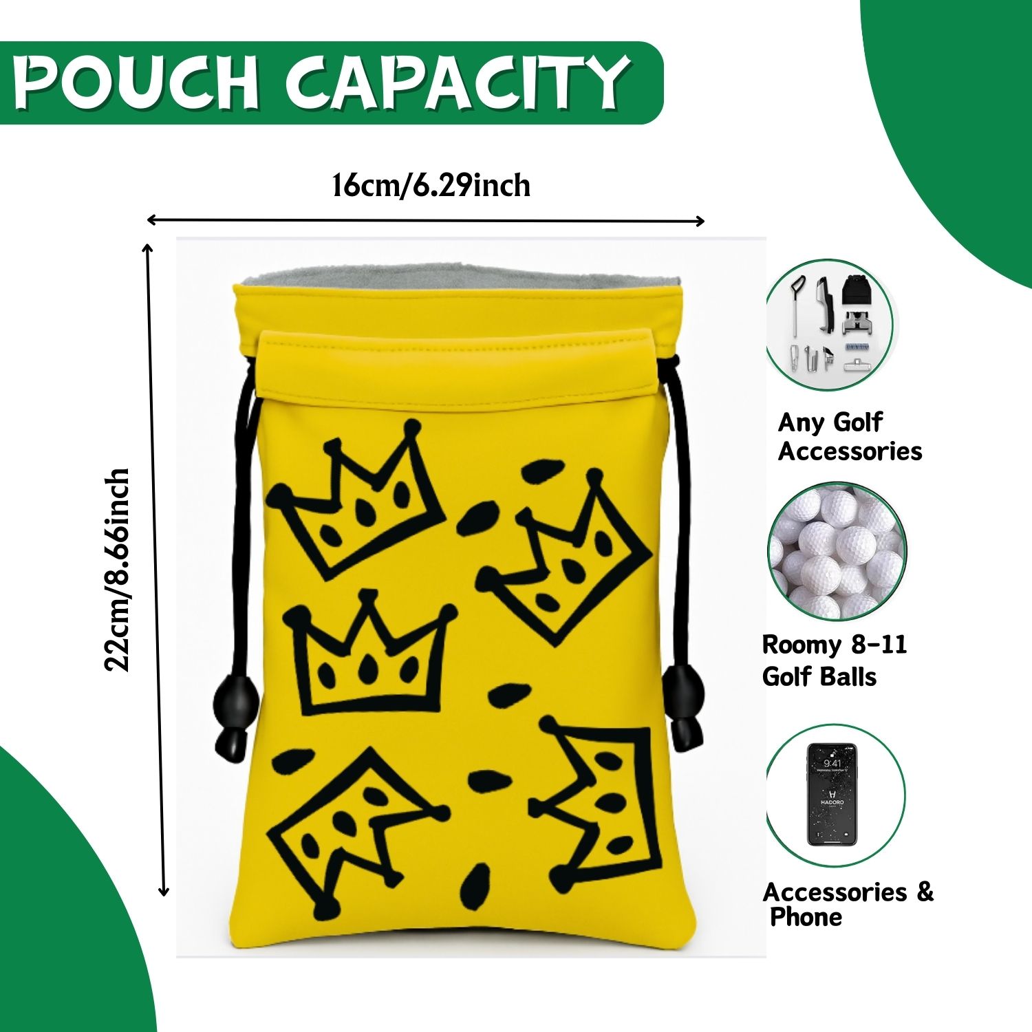 Crown Golf Valuable Item Bag,  - đánh giá và giá Golf Equipment Drawing